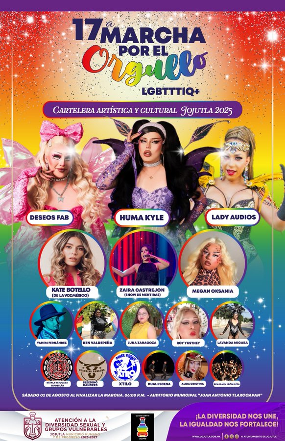 Jojutla se prepara para una fiesta de orgullo, diversidad y talento