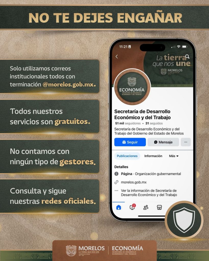 Llaman a no caer en fraudes: SDEyT alerta sobre información falsa