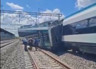 Descarrilamiento del Tren Maya en Izamal