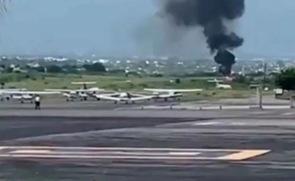 Accidente de avioneta en el aeropuerto "Mariano Matamoros"