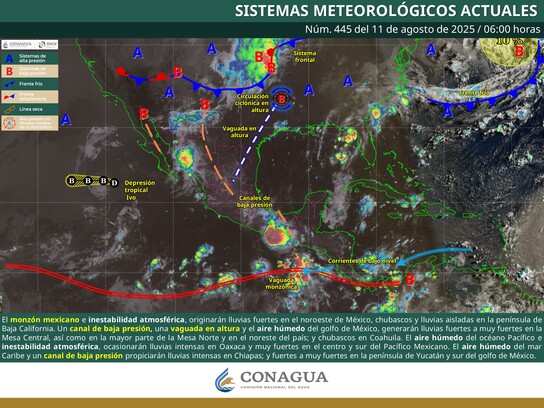 Morelos espera actividad eléctrica del 11 al 14 de agosto