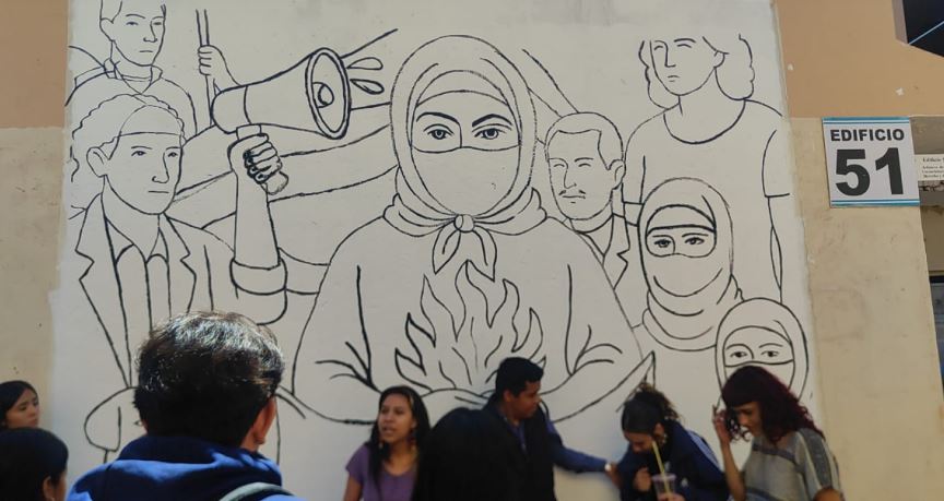 UAEM inicia mural en la defensa de la autonomía estudiantil