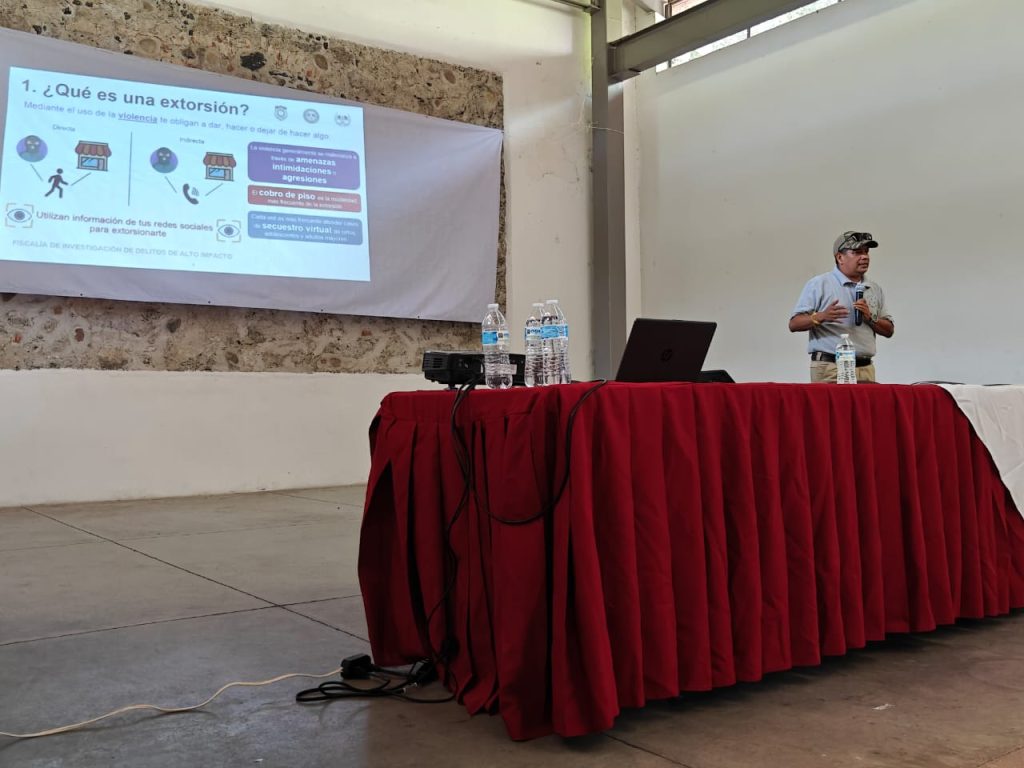 Jojutla imparte taller sobre extorsión para fortalecer la seguridad