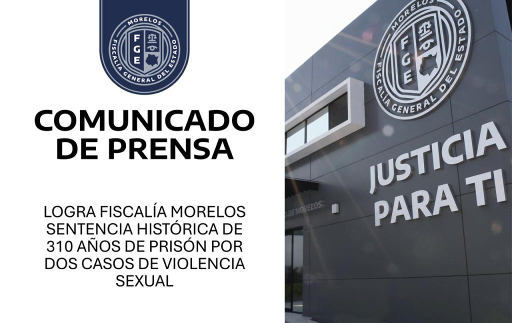 Morelos logra sentencia histórica de 310 años contra agresores