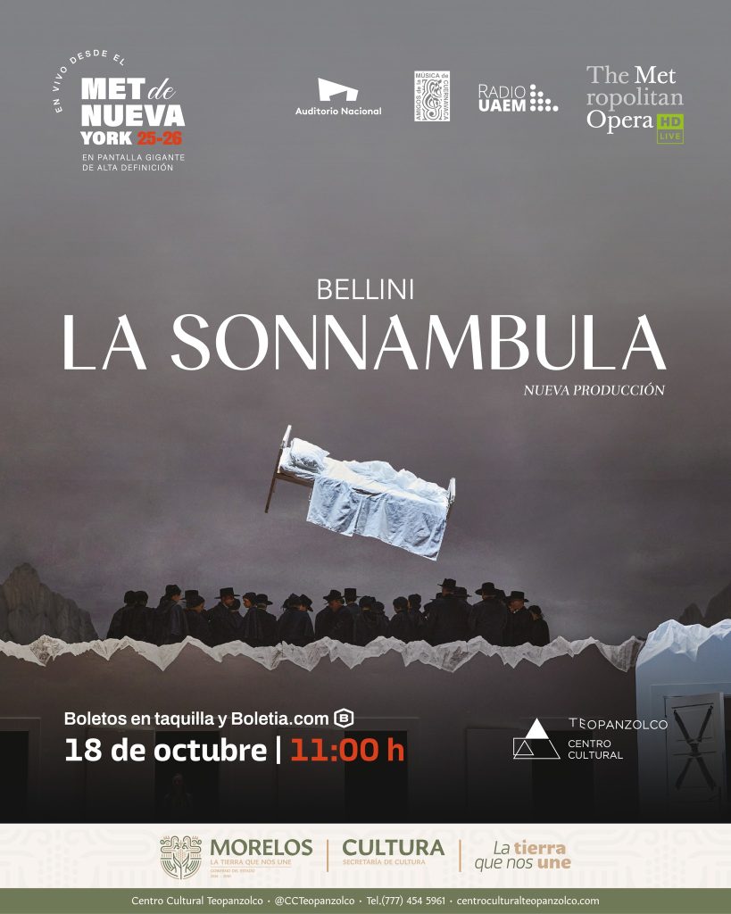 El MET regresa a Teopanzolco con "La Sonnambula"