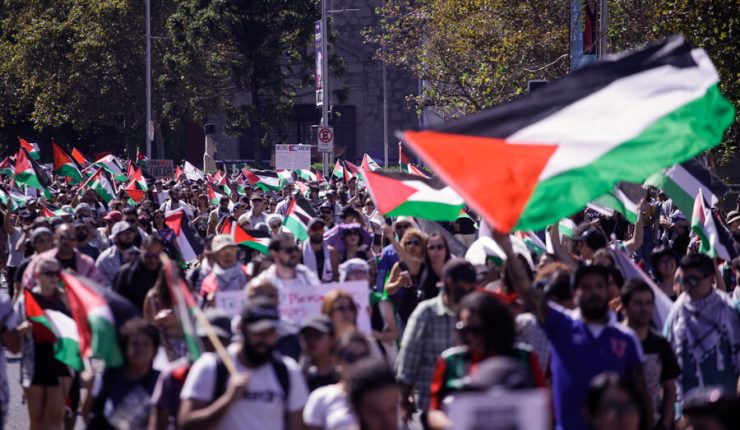 Marchas en CDMX y Morelos por Palestina