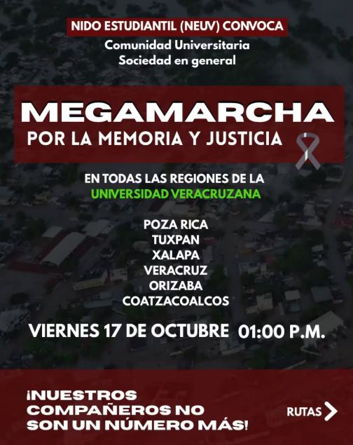 Estudiantes de la UV protestan