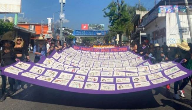 Morelos marcha por las mujeres