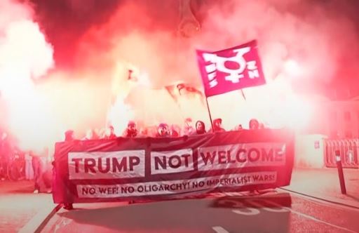 Protestas en Suiza por Trump